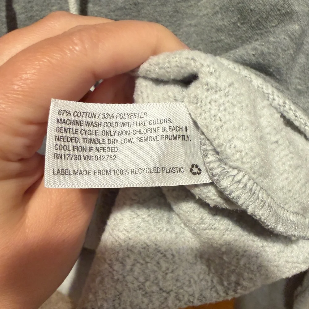 wild fable Gray Cropped Hoodie Sweatshirt - Picture 4 of 4